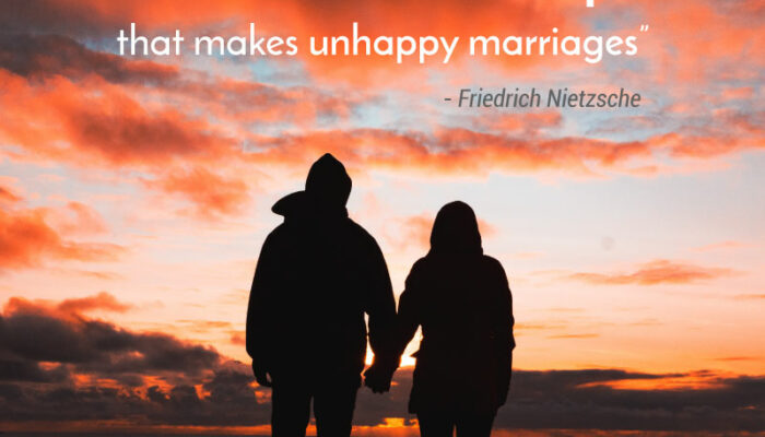 It Is Not Lack of Love, but a Lack of Friendship That Makes Unhappy Marriages